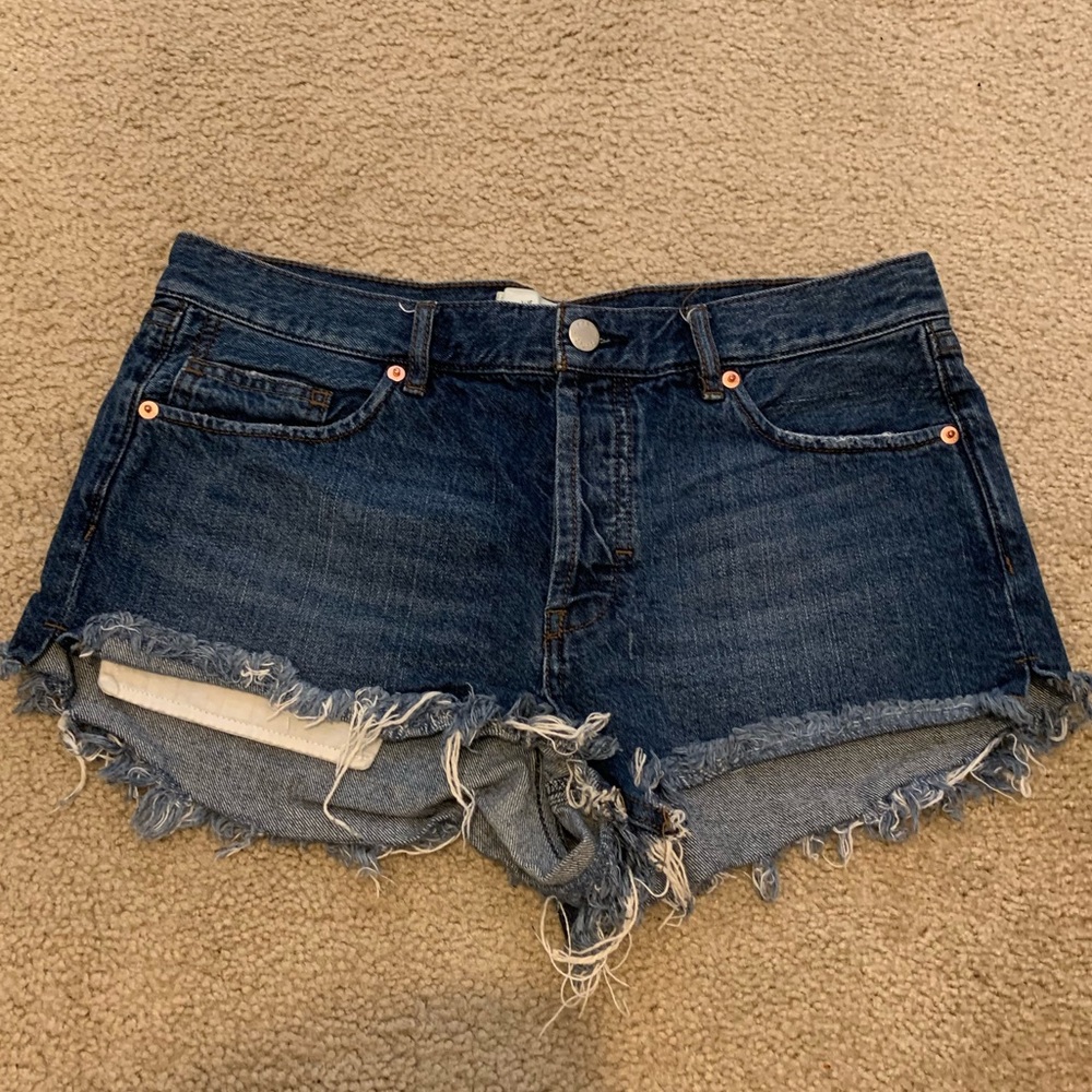 Free People “We the Free” Denim Cut-Off Shorts